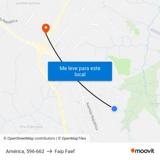 América, 596-662 to Faip Faef map