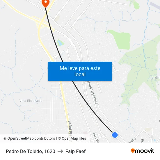 Pedro De Tolêdo, 1620 to Faip Faef map