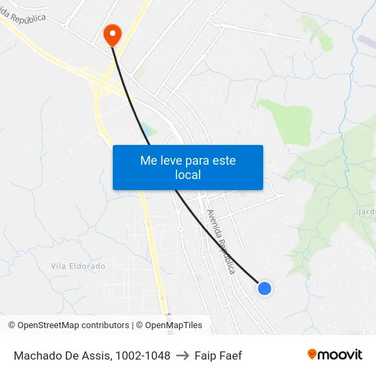 Machado De Assis, 1002-1048 to Faip Faef map