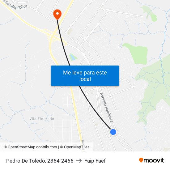 Pedro De Tolêdo, 2364-2466 to Faip Faef map