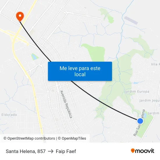 Santa Helena, 857 to Faip Faef map