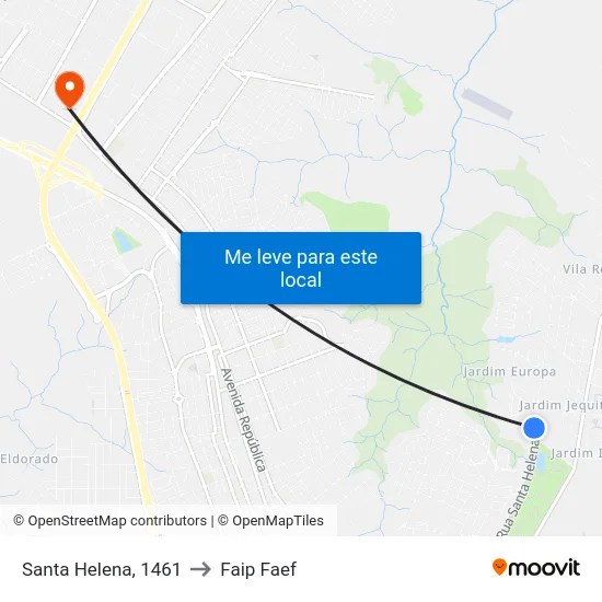 Santa Helena, 1461 to Faip Faef map