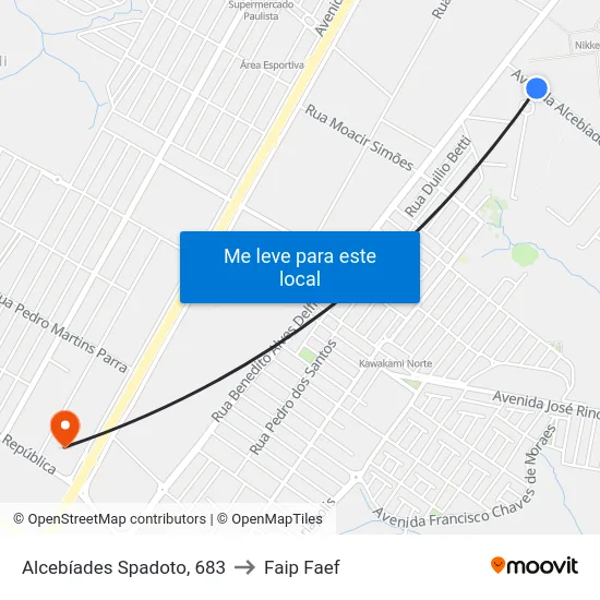 Alcebíades Spadoto, 683 to Faip Faef map