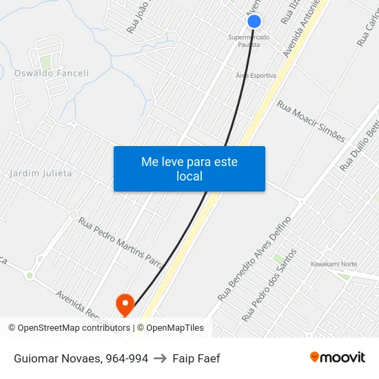 Guiomar Novaes, 964-994 to Faip Faef map
