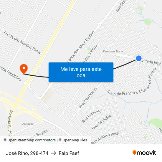 José Rino, 298-474 to Faip Faef map