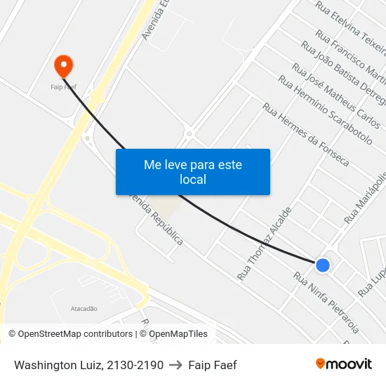 Washington Luiz, 2130-2190 to Faip Faef map