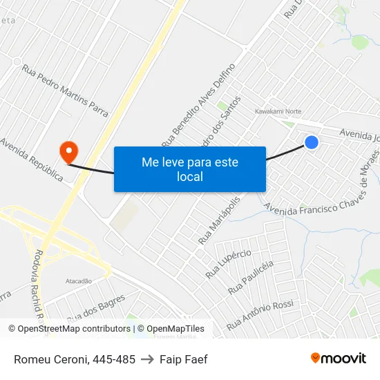 Romeu Ceroni, 445-485 to Faip Faef map