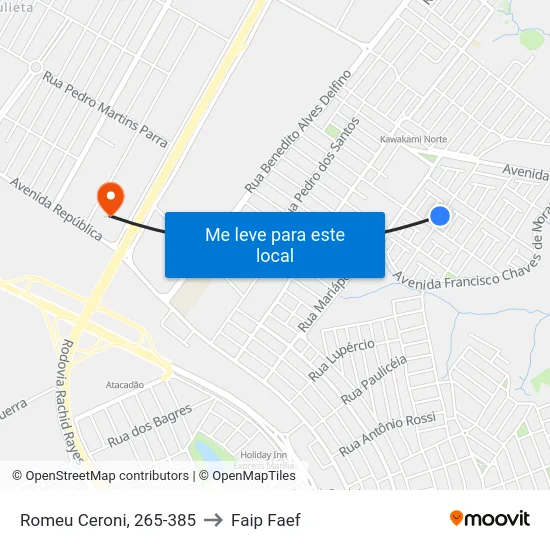 Romeu Ceroni, 265-385 to Faip Faef map