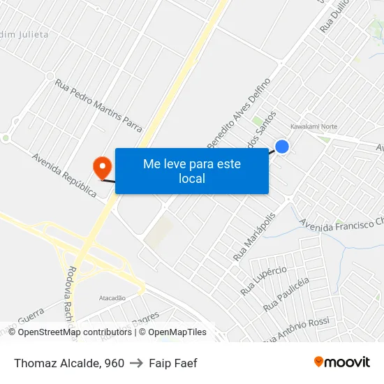 Thomaz Alcalde, 960 to Faip Faef map