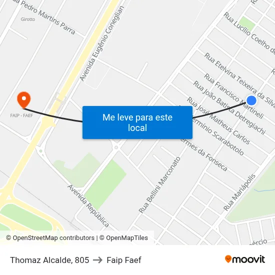 Thomaz Alcalde, 805 to Faip Faef map