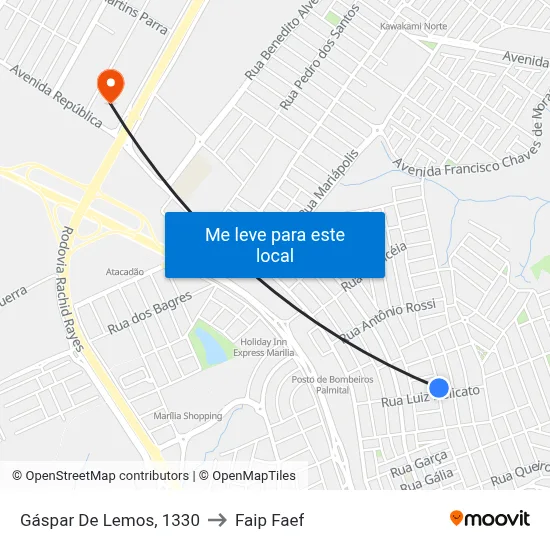 Gáspar De Lemos, 1330 to Faip Faef map