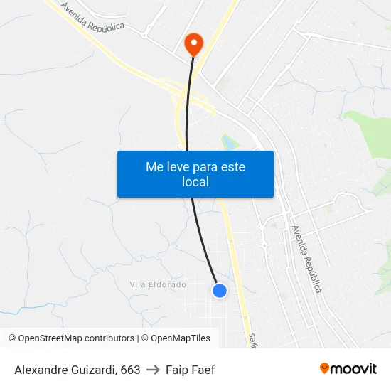 Alexandre Guizardi, 663 to Faip Faef map