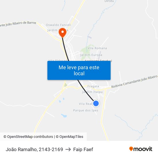 João Ramalho, 2143-2169 to Faip Faef map