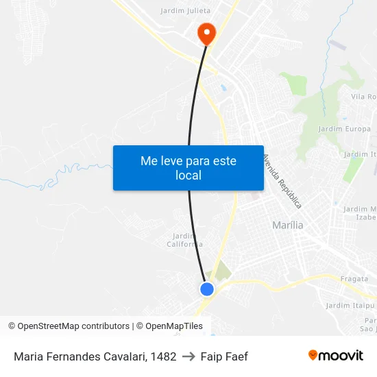 Maria Fernandes Cavalari, 1482 to Faip Faef map