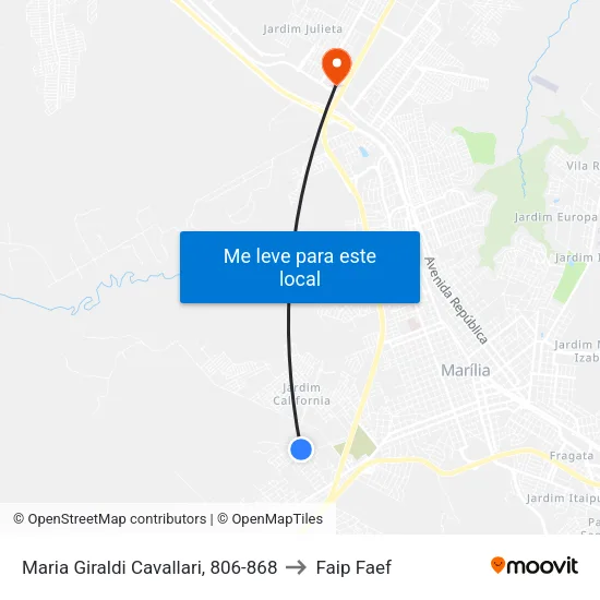 Maria Giraldi Cavallari, 806-868 to Faip Faef map