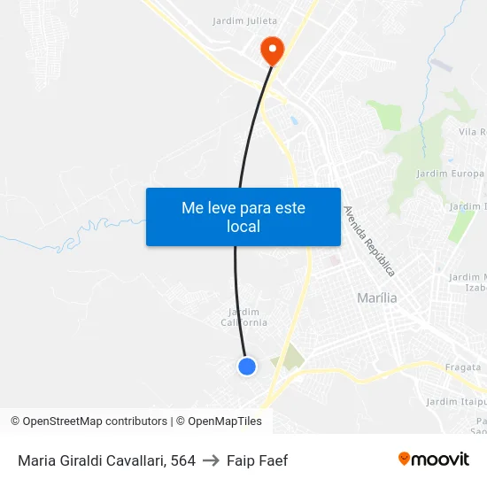 Maria Giraldi Cavallari, 564 to Faip Faef map