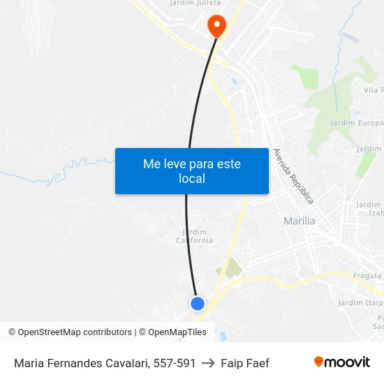 Maria Fernandes Cavalari, 557-591 to Faip Faef map