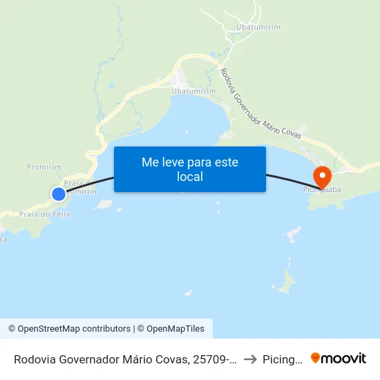 Rodovia Governador Mário Covas, 25709-25727 - Promirim to Picinguaba map