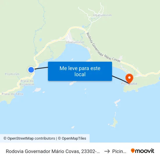 Rodovia Governador Mário Covas, 23302-24250 - Praia Do Puruba to Picinguaba map