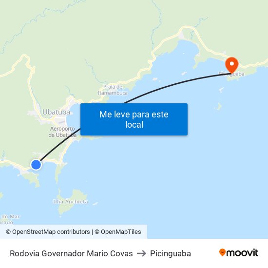 Rodovia Governador Mario Covas to Picinguaba map