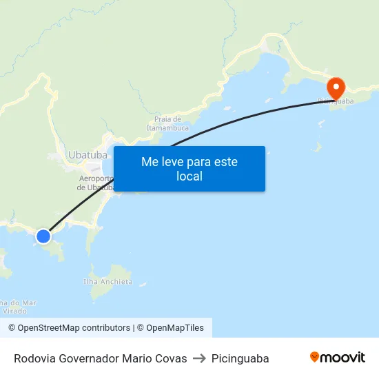 Rodovia Governador Mario Covas to Picinguaba map