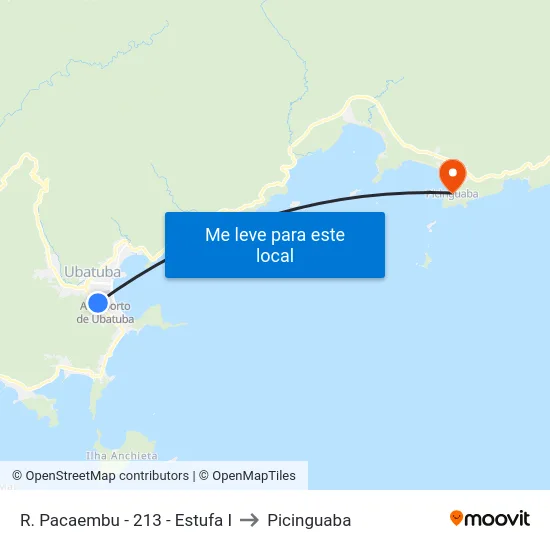 R. Pacaembu -  213 - Estufa I to Picinguaba map