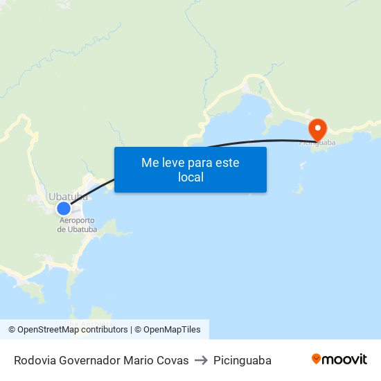 Rodovia Governador Mario Covas to Picinguaba map