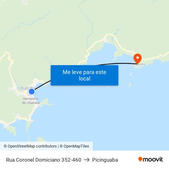 Rua Coronel Domiciano 352-460 to Picinguaba map