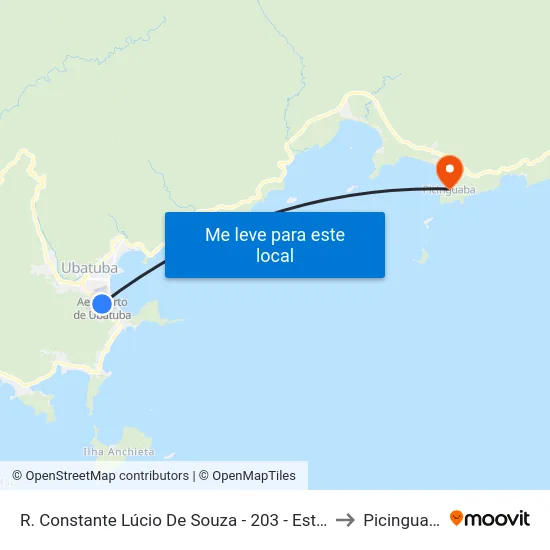 R. Constante Lúcio De Souza -  203 - Estufa I to Picinguaba map