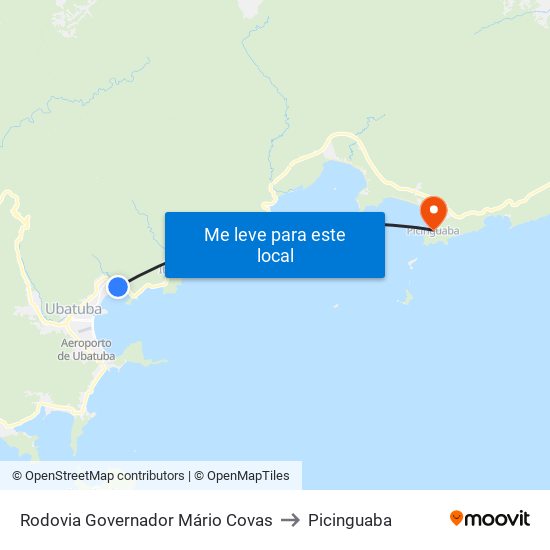 Rodovia Governador Mário Covas to Picinguaba map