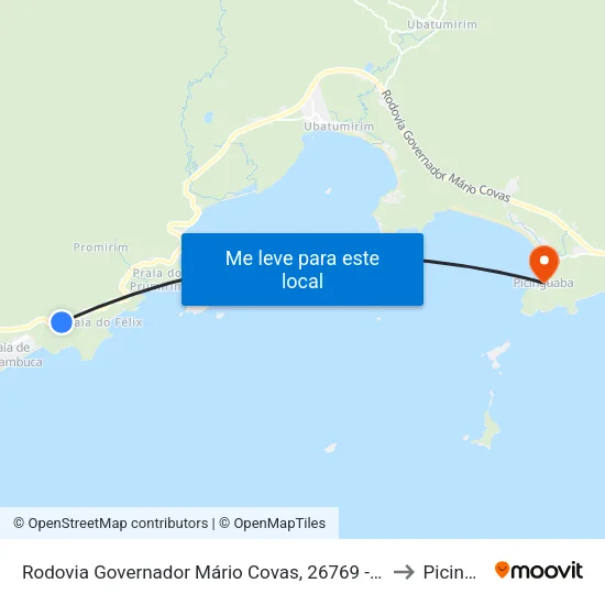Rodovia Governador Mário Covas, 26769 - Praia Do Itamambuca to Picinguaba map