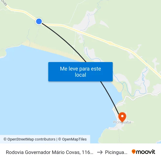 Rodovia Governador Mário Covas, 11622 to Picinguaba map