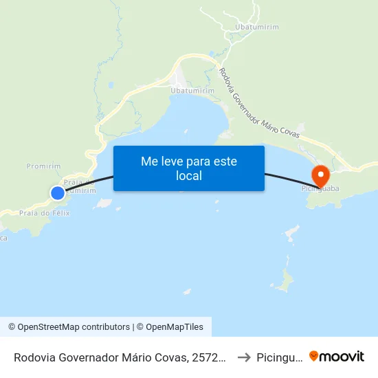 Rodovia Governador Mário Covas, 25729 - Promirim to Picinguaba map