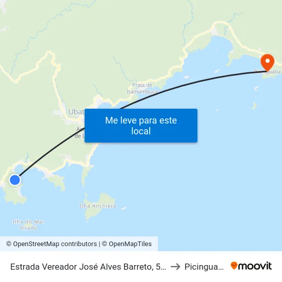Estrada Vereador José Alves Barreto, 590 to Picinguaba map