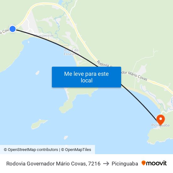 Rodovia Governador Mário Covas, 7216 to Picinguaba map