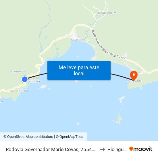 Rodovia Governador Mário Covas, 25541 - Promirim to Picinguaba map