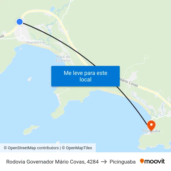 Rodovia Governador Mário Covas, 4284 to Picinguaba map