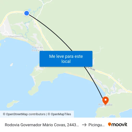 Rodovia Governador Mário Covas, 24438-24518 to Picinguaba map