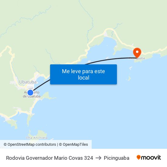 Rodovia Governador Mario Covas  324 to Picinguaba map