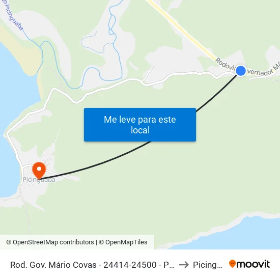 Rod. Gov. Mário Covas -  24414-24500 - Praia Da Fazenda to Picinguaba map