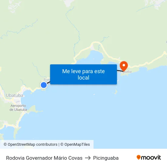 Rodovia Governador Mário Covas to Picinguaba map