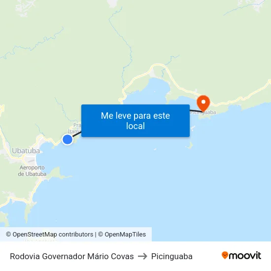 Rodovia Governador Mário Covas to Picinguaba map