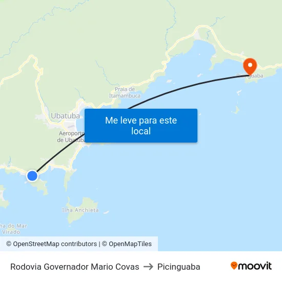 Rodovia Governador Mario Covas to Picinguaba map