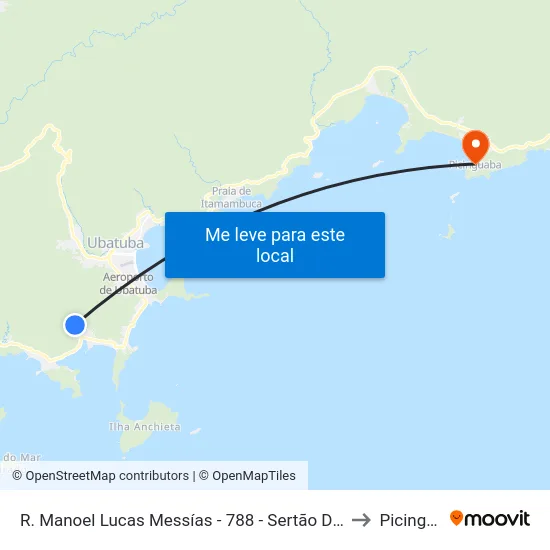 R. Manoel Lucas Messías -  788 - Sertão Do Pereque-Mirim to Picinguaba map