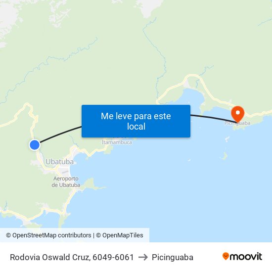 Rodovia Oswald Cruz, 6049-6061 to Picinguaba map