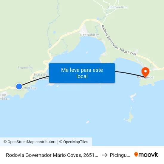 Rodovia Governador Mário Covas, 26510-26582 to Picinguaba map
