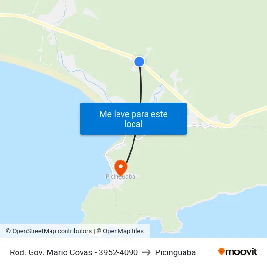 Rod. Gov. Mário Covas -  3952-4090 to Picinguaba map