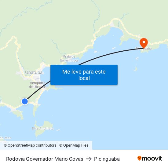 Rodovia Governador Mario Covas to Picinguaba map