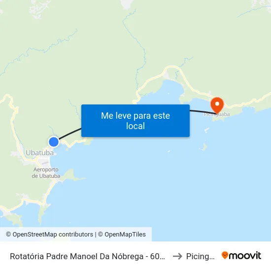 Rotatória Padre Manoel Da Nóbrega -  606 - Perequê-Acu to Picinguaba map