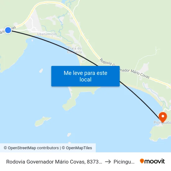 Rodovia Governador Mário Covas, 8373-8475 to Picinguaba map